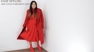 HOW I STYLE 8 DIFFERENT COATS⎮COAT STYLING| FASHIONBEAUTYBUG