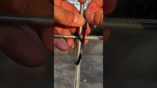 Incredible Skill to Tie Screw Rod  With Zip Tie! #knots #knotting #knottying #zipties #ziptie