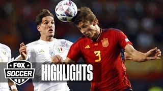 Spain vs. Italy Highlights | UEFA Nations League Semifinals