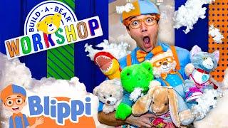 Blippi Visits Build a Bear Workshop! Educational Videos for Kids