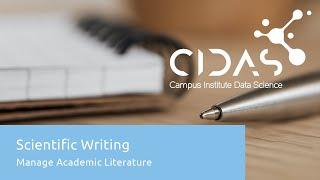 Manage Academic Literature