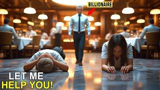Waitress Lies on the Floor With His Disabled Son – The Billionaire Drops to His Knees..