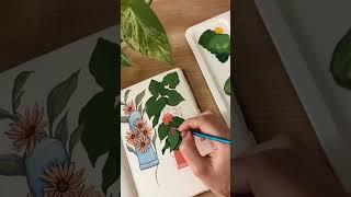 Paint tube illustration with gouache #artshorts #gouache #art