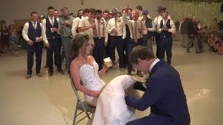 Bouquet and Garter Toss - Wedding Dress