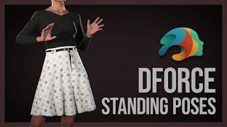 Using dForce for Standing Poses - Daz Studio