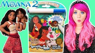 Coloring Moana 2 Imagine Ink Coloring Book | Disney Moana Magic Ink Activity & Game Book