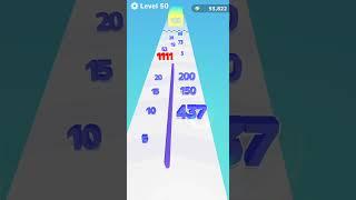 Number Run And Merging Gameplay lvl 50