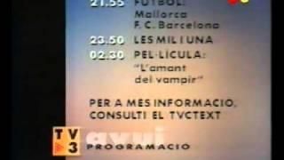 Inici d'emissió TV3 - 18/08/1998