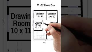 30 X 32  House design | Ghar ka naksha | Facility Zone |  #shorts #housedesign #houseplan #ytshorts