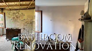 Renovating on Lake COMO / Bathroom renovation