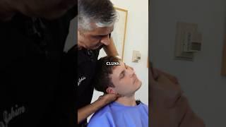 Clean, Deep & Crispy Upper Cervical Adjustment #chiropractic  #shorts @DrRahim