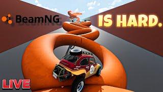 BeamNG: Celebrating 1 Year Sim Racing! Ultimate Obstacle Course