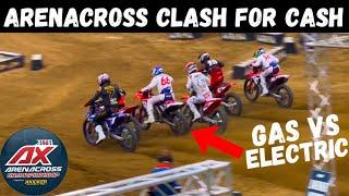 1ST EVER GAS VS ELECTRIC AMA ARENACROSS RACE! $2,000 To WIN - Clash for Cash Kicker AX Reno Round 1