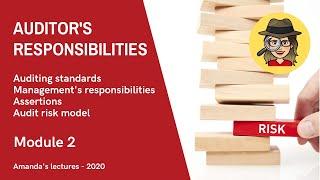 2020 audit lectures - Module 2 - standards, assertions and the audit risk model