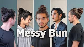 how to get a MESSY BUN hairstyle *Month-By-Month Process*