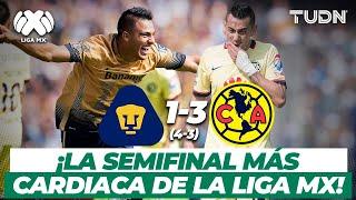 ¡Final cardiaco! Pumas elimina al América en un partidazo | Pumas 1-3 América - 2015 | TUDN