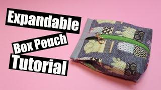 Expandible Box Pouch Sewing tutorial