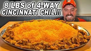 "No Freakin' Way?!" Cincinnati's Famous 8lb 4-Way Cheesy Chili Spaghetti Challenge!!