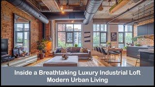 Inside a Breathtaking Luxury Industrial Loft | Modern Urban Living