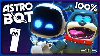 Astro Bot Walkthrough Part 1 - 100% (PS5) Sky Garden / Creamy Canyon