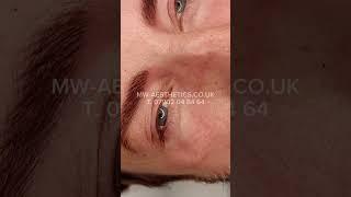 Male eyebrows enhancement with permanent makeup