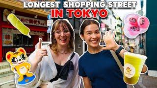 Street Food at Tokyo's LONGEST Shopping Area!