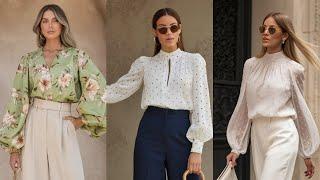 #BLUSAS DE ZARA:8 PROPUESTAS PARA LA SEMANA SANTA QUÉ QUEDAN ELEGANTES CON PANTALONES DE VESTIR#