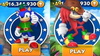 Sonic Dash - Elf Classic Sonic VS Series Knuckles _ Movie Sonic vs All Bosses Zazz Eggman