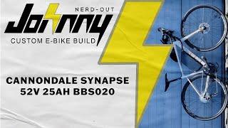 Custom E-bike Build: Cannondale Synapse 52v 25ah w/ 750w BBS02 Mid Drive