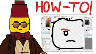 How I Draw A Lego Minifigure!