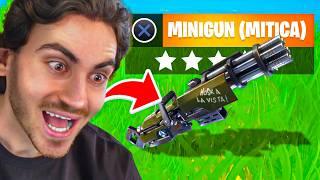 Me Paso Fortnite SOLO a MINIGUN *ARMA NUEVA*