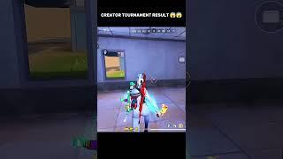 Creator tournament result  || #freefire  #shorts