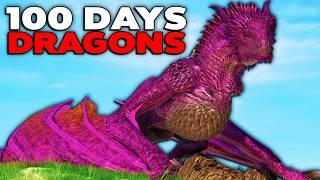 I Spent 100 Days in ARKs Dragons Mod... Here's What Happened