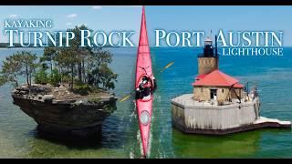 Solo Sea Kayaking to Turnip Rock in Lake Huron | Michigan