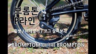 BROMPTON 브롬톤 p라인 휠셋 및 변속기 살펴보기 / 코그 교체 세팅