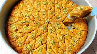 آسانترین و سریع ترین دستور باقلوای ترکی(باقلوای استانبولی)‼️آموزش باقلوای تقلبی/Easy Turkish baklava