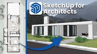 SketchUp for Complete Beginners (2D Floor Plan to 3D Model)