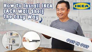 How to install the IKEA LACK Wall Shelf the easy way using Nylon Speed Plug