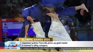 Japanese judoka Tsunoda picks up gold medal in women's 48kg category at Paris 2024 Olympics