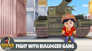 Fight With Bulldozer Gang | शिवा | Super Ep | Funny Action Cartoon | Shiva TV Show 2024 Hindi