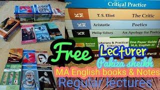 MA English online lectures | notes | guidance| books| get notes of master part 1-2