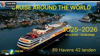 video, Cruise around the World in 2025/26, Vasco da Gama, Captain Cruise online,  veel extra's