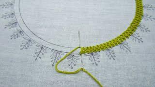 Most viral hand embroidery splendid neckline design tutorial for kurti| 26 July 2024