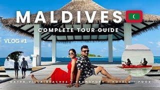 Maldives Travel Vlog ️ Snorkeling, Diving, & Exploring overwater villa | Beach villa