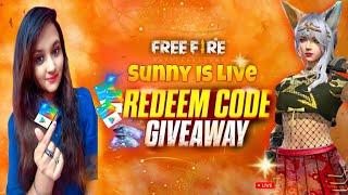 LIVE: Free fire max Team Code Giveaway ||Sunny Op Is Live #freefiremax #sunnyop #shorts #shortsfee