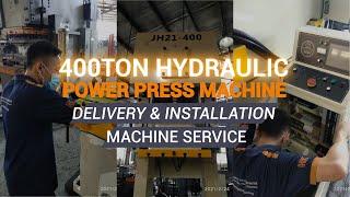 Mastika Hydraulic Power Press Machine Delivery and Installation - Hasil Karya Machine Service