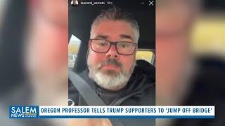 The Answer Now TV | University Of Oregon Professor Tells Trump Supporters To ‘Jump Off Bridge’ - SNC