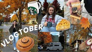 VLOGTOBER | осень в США | жизнь американского студента: s'mores на костре, pumpkin carving, прогулки