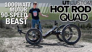 90-SPEED 1000 WATT ELECTRIC HOT ROD QUAD - UTCustom Quad -  Ride on asphalt or trails! - Utah Trikes