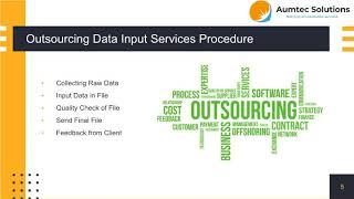 Outsource Data Input And Processing Services